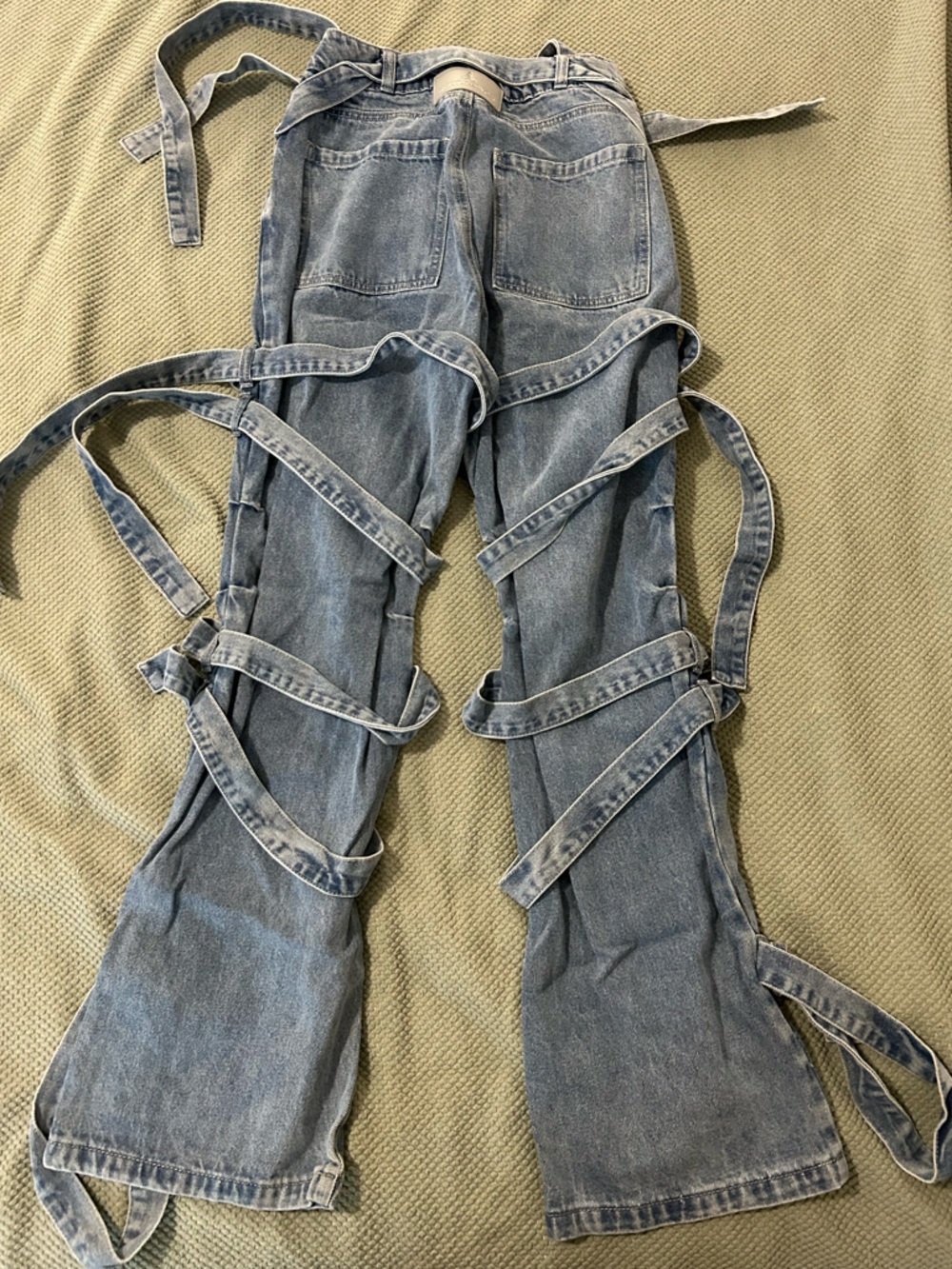 Maniere De Voir Strappy Jeans - Picture 2 of 5